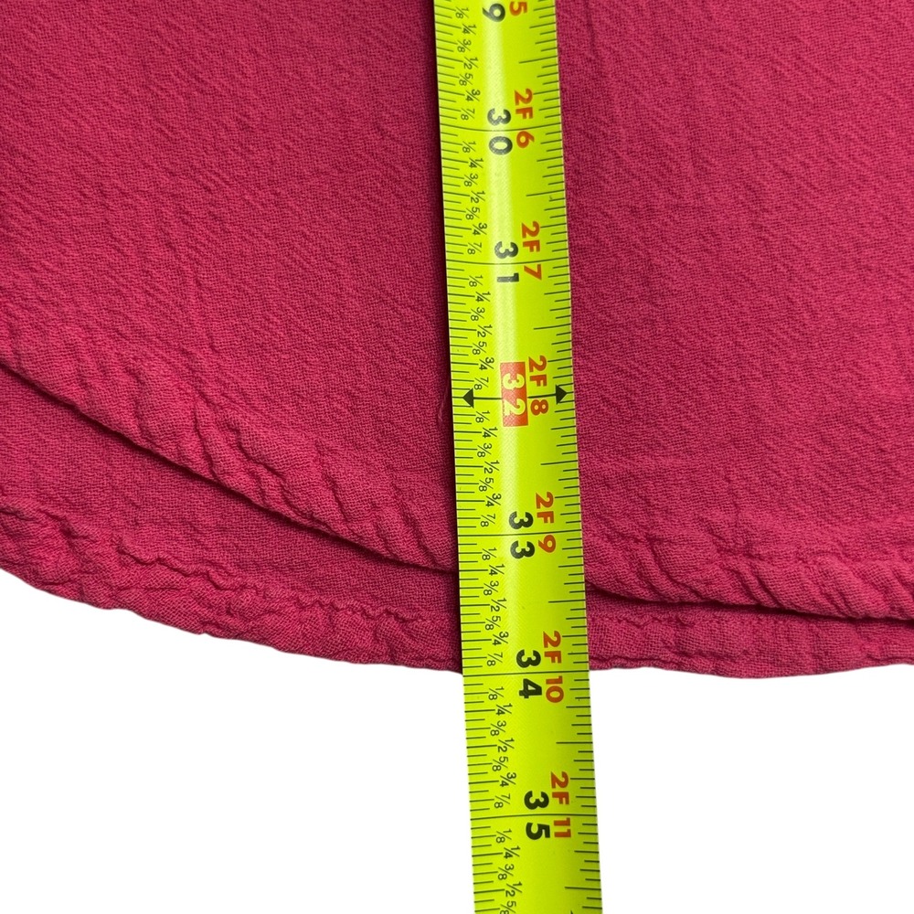 Oh My Gauze Dress Cover Up Womens 3 XXL Pink Cotton Relaxed Lagenlook Beachy - Picture 11 of 12